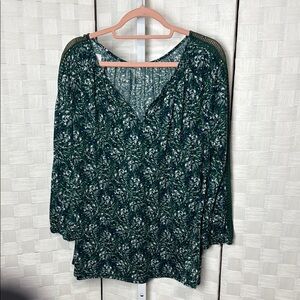 St John‎ Bay Floral Green Women's Top